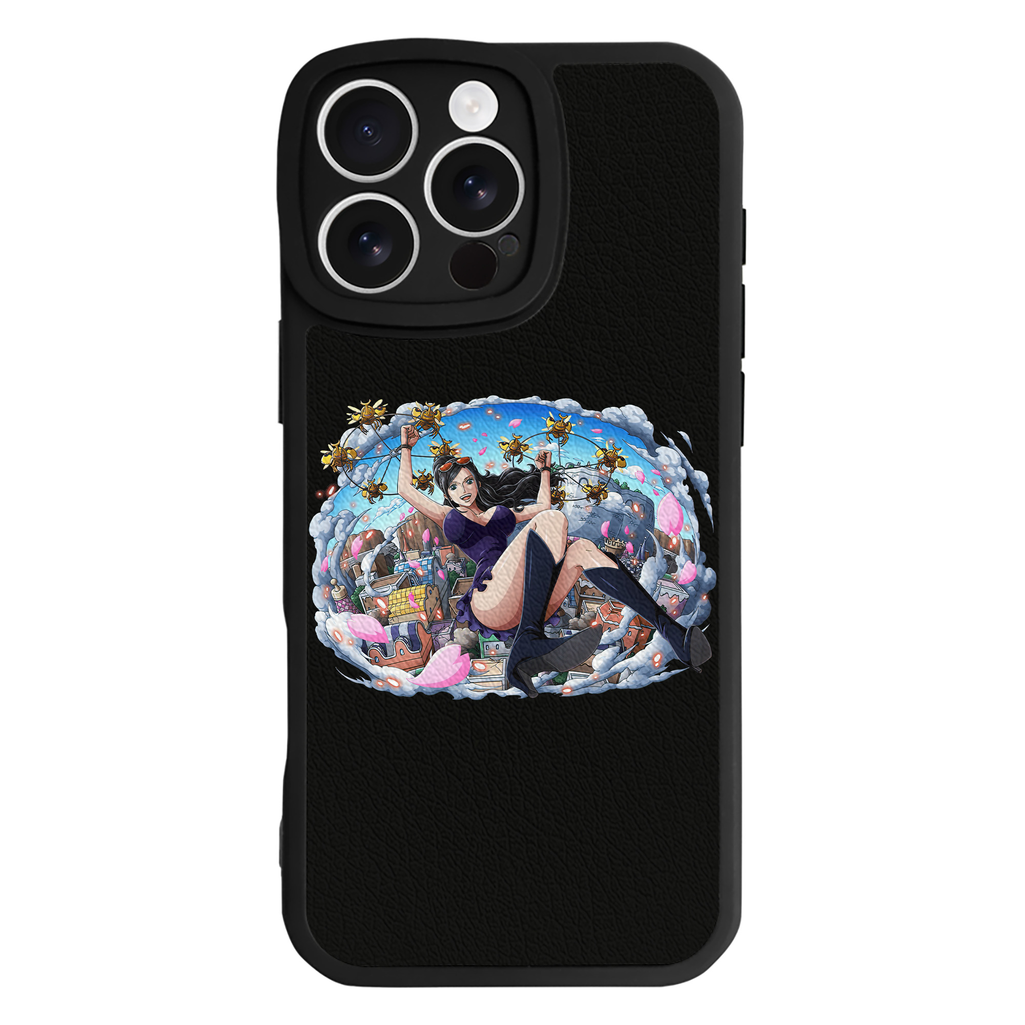 （画像用） ワンピース ニコ・ロビン ONE PIECE Nico Robin 【iPhone 16シリーズ対応】シリコンスマホケース（レザー調） 材質：シリコン